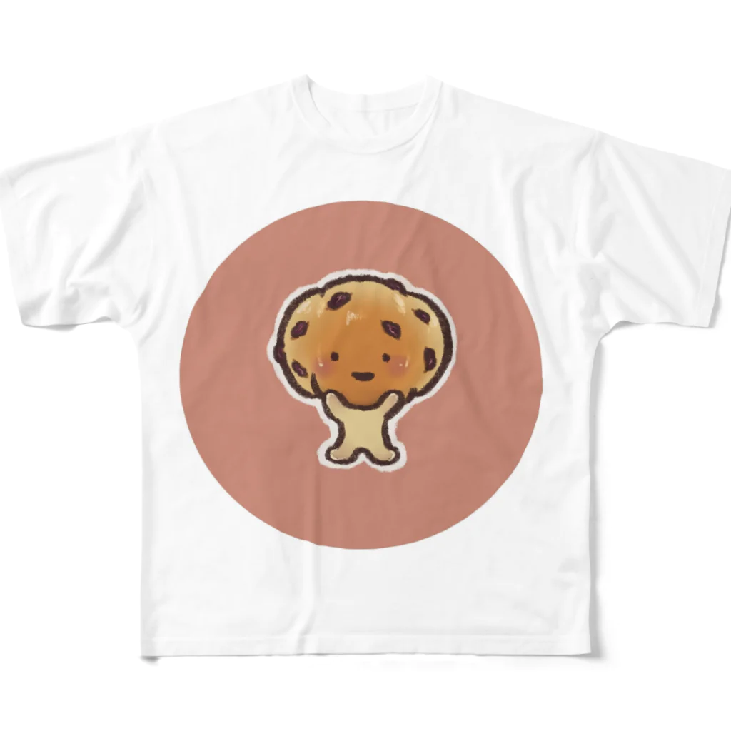 ちゅーぞうハムハムのレーズンパンちゃん フルグラフィックTシャツ