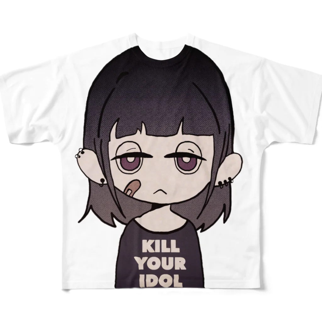 KILL  YOUR  IDOLの名無しちゃんTee フルグラフィックTシャツ