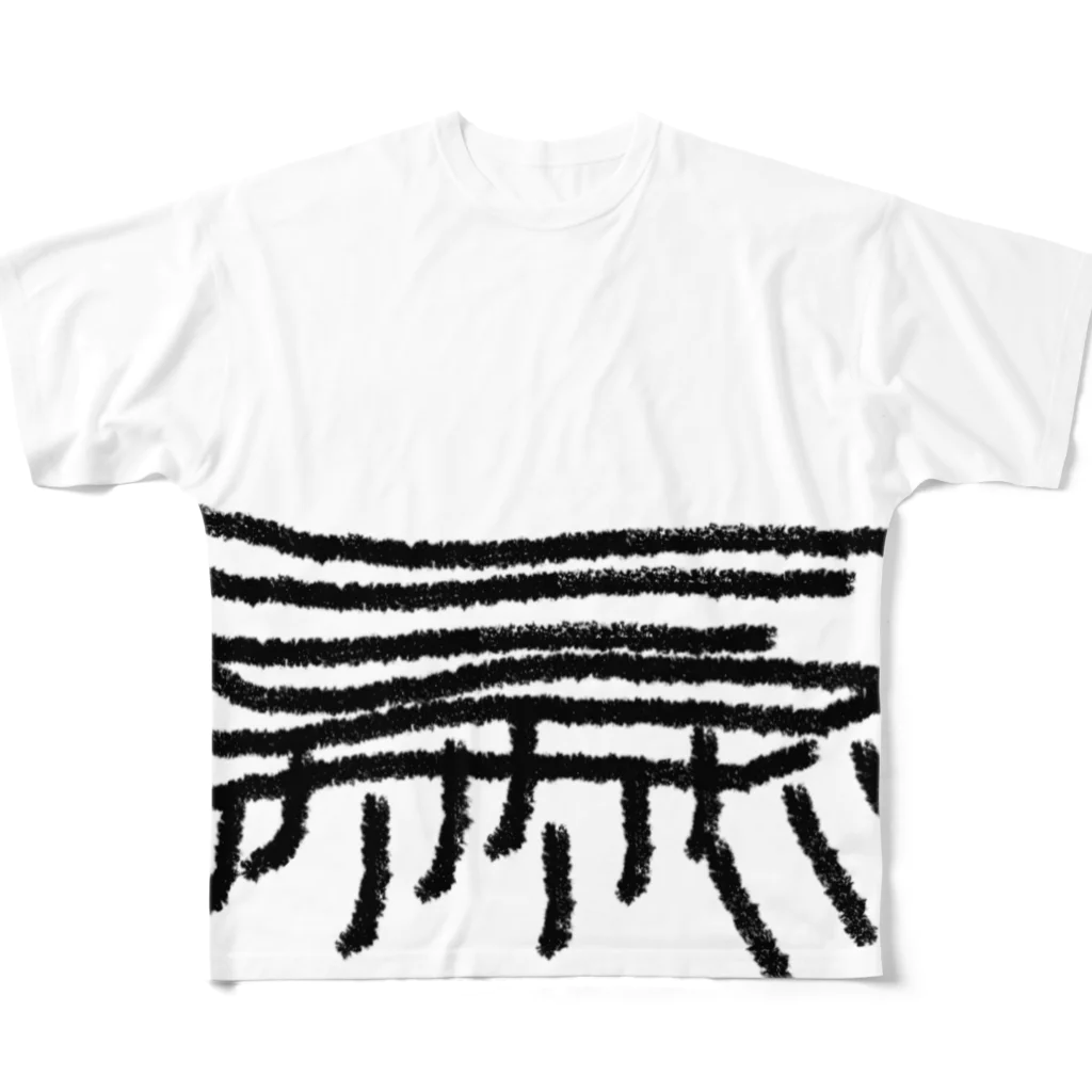 萬屋断片の[F][T]高架好き デザイン① All-Over Print T-Shirt