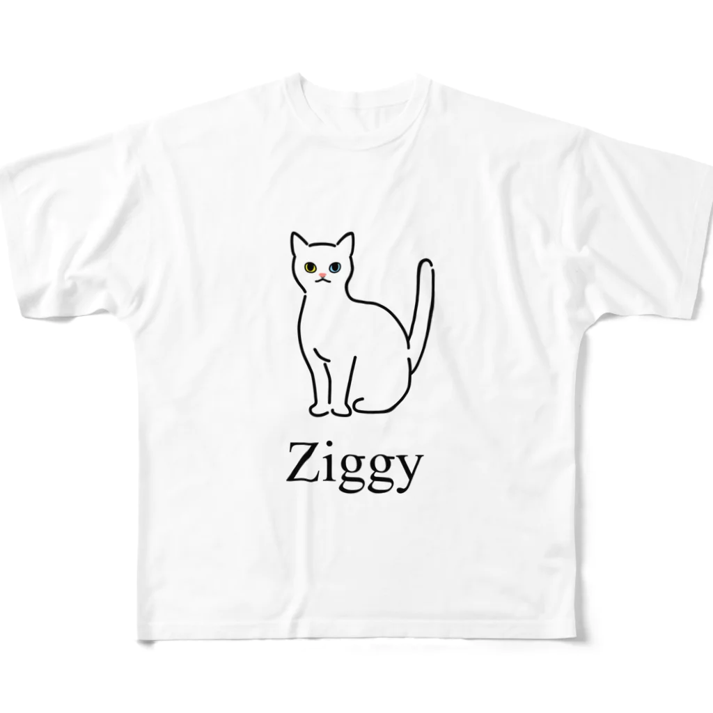 うちのこメーカーのZiggy フルグラフィックTシャツ