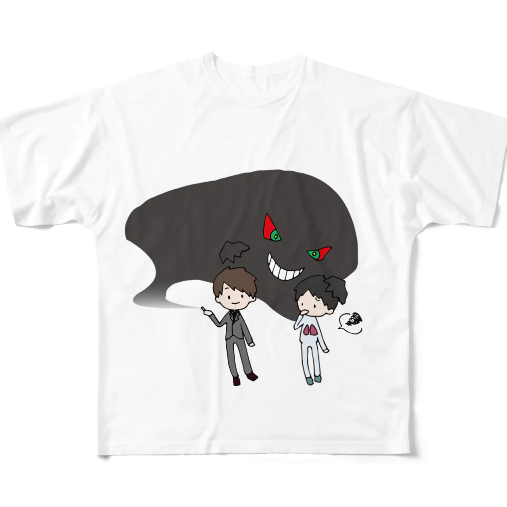 秌藤ちゆの自戒 All-Over Print T-Shirt