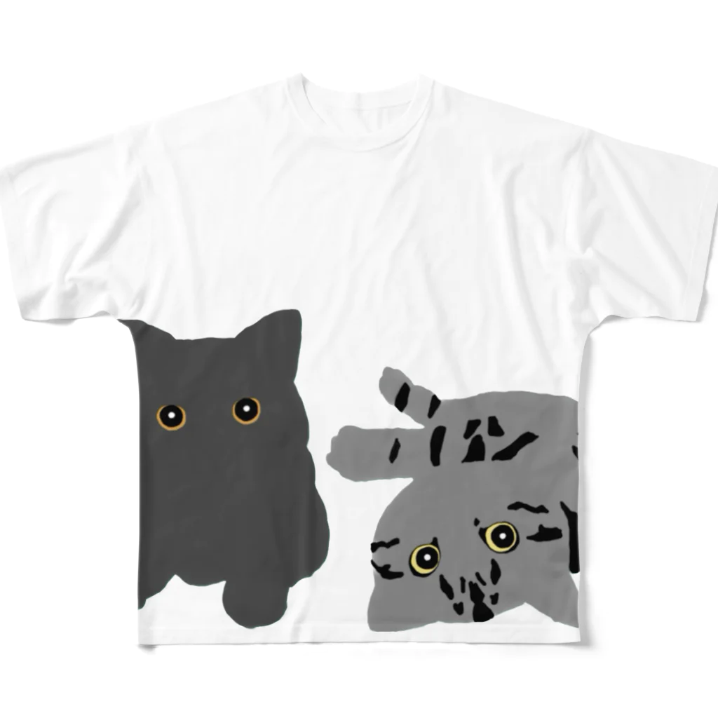 tabby_sassのタビーとサスケ All-Over Print T-Shirt