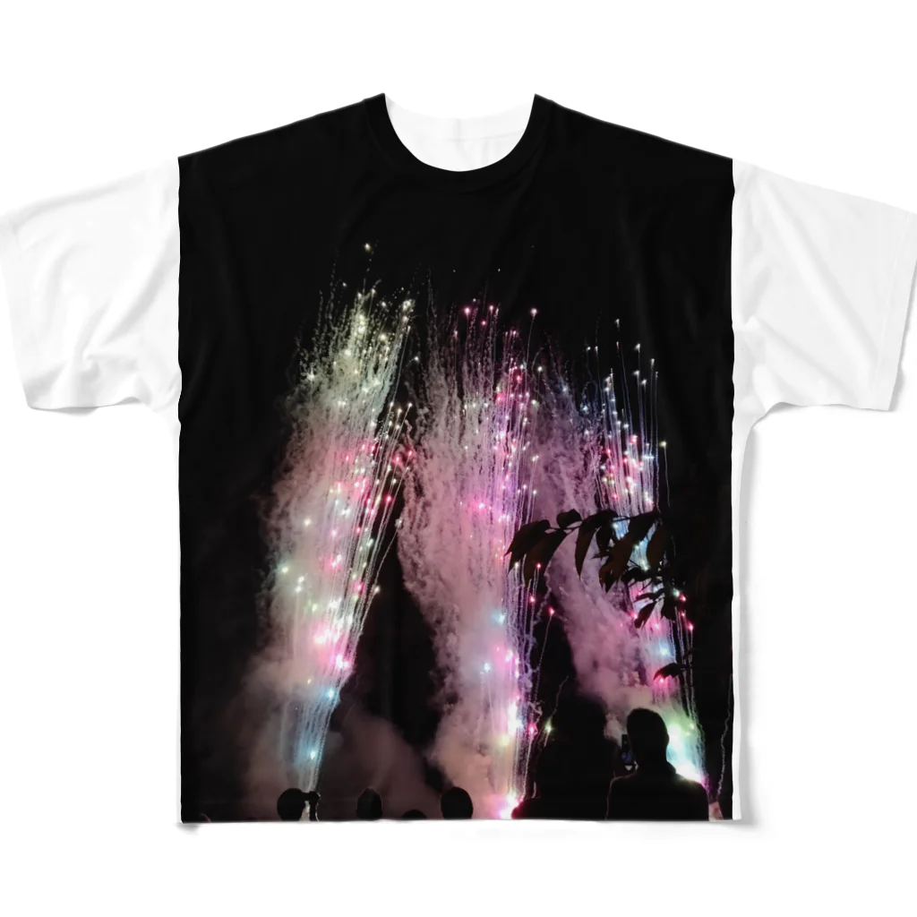 ミルクティーのきれいな花火 All-Over Print T-Shirt