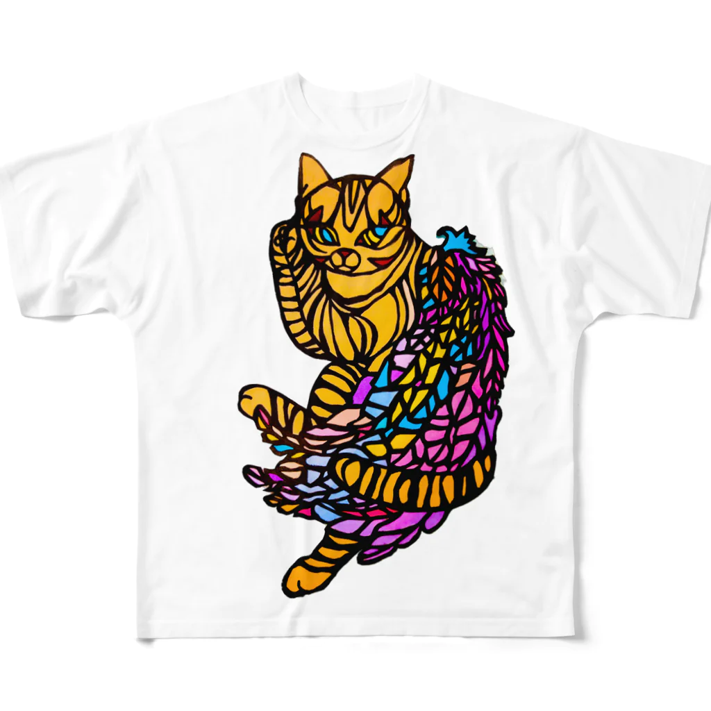 mayan*のドラミ天使 フルグラフィックTシャツ