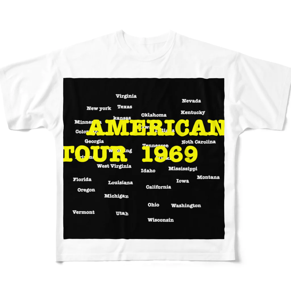 NEON_LINEのAMERICAN TOUR フルグラフィックTシャツ