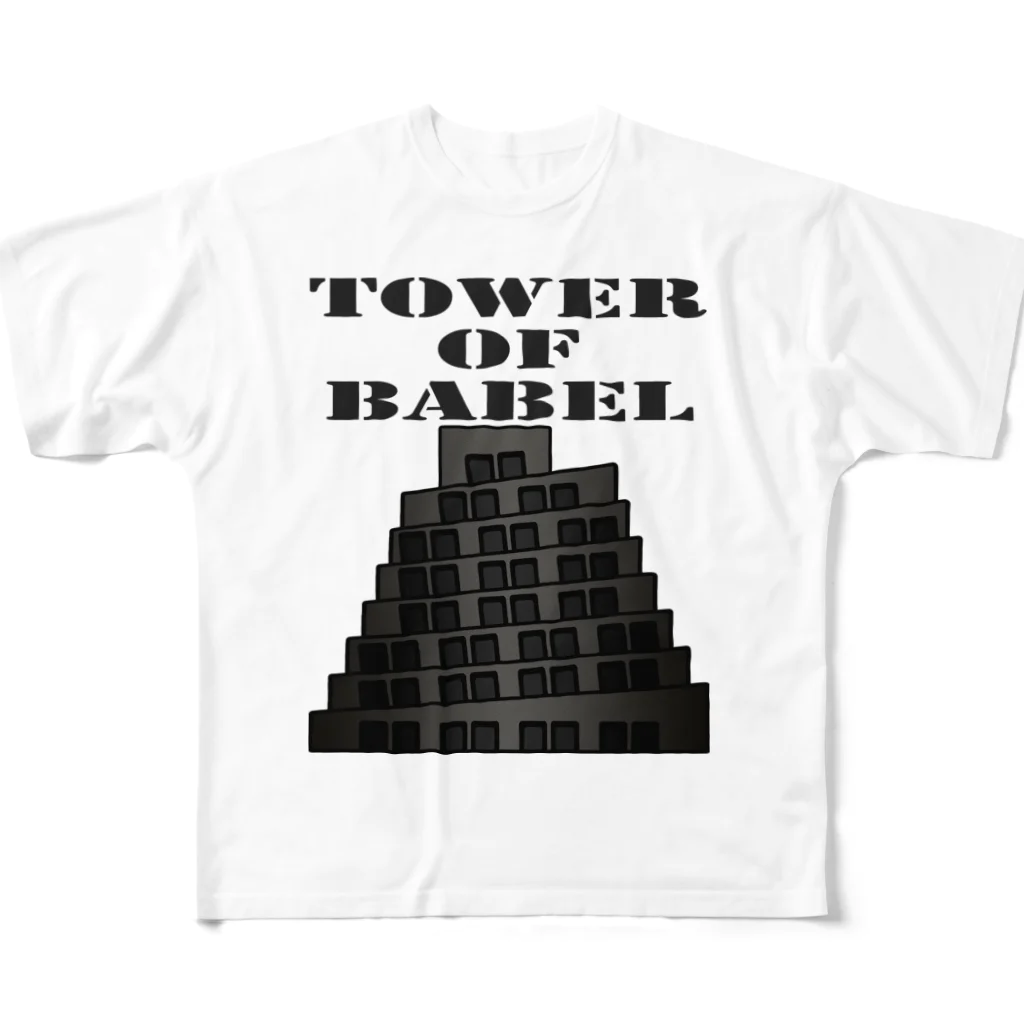 Ａ’ｚｗｏｒｋＳのバベルの塔 All-Over Print T-Shirt