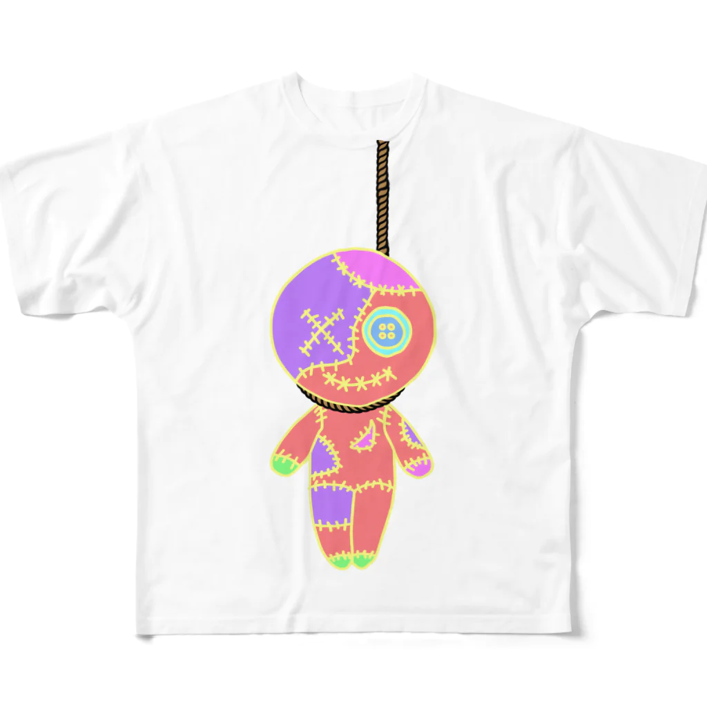 Ａ’ｚｗｏｒｋＳのHANGING VOODOO DOLL PASTEL All-Over Print T-Shirt