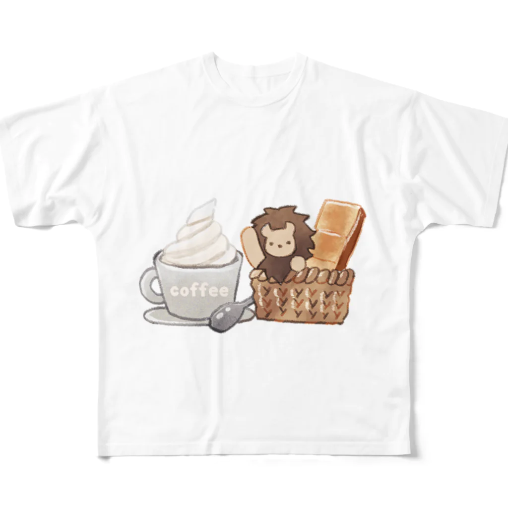 toriten屋のライオンさん（モーニングセット） All-Over Print T-Shirt