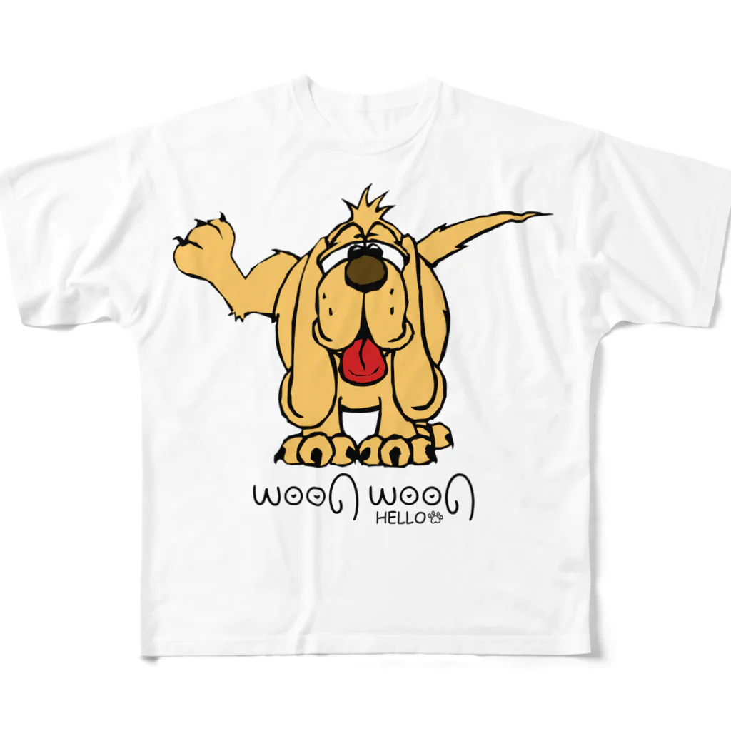 JOKERS FACTORYのWOOF WOOF フルグラフィックTシャツ