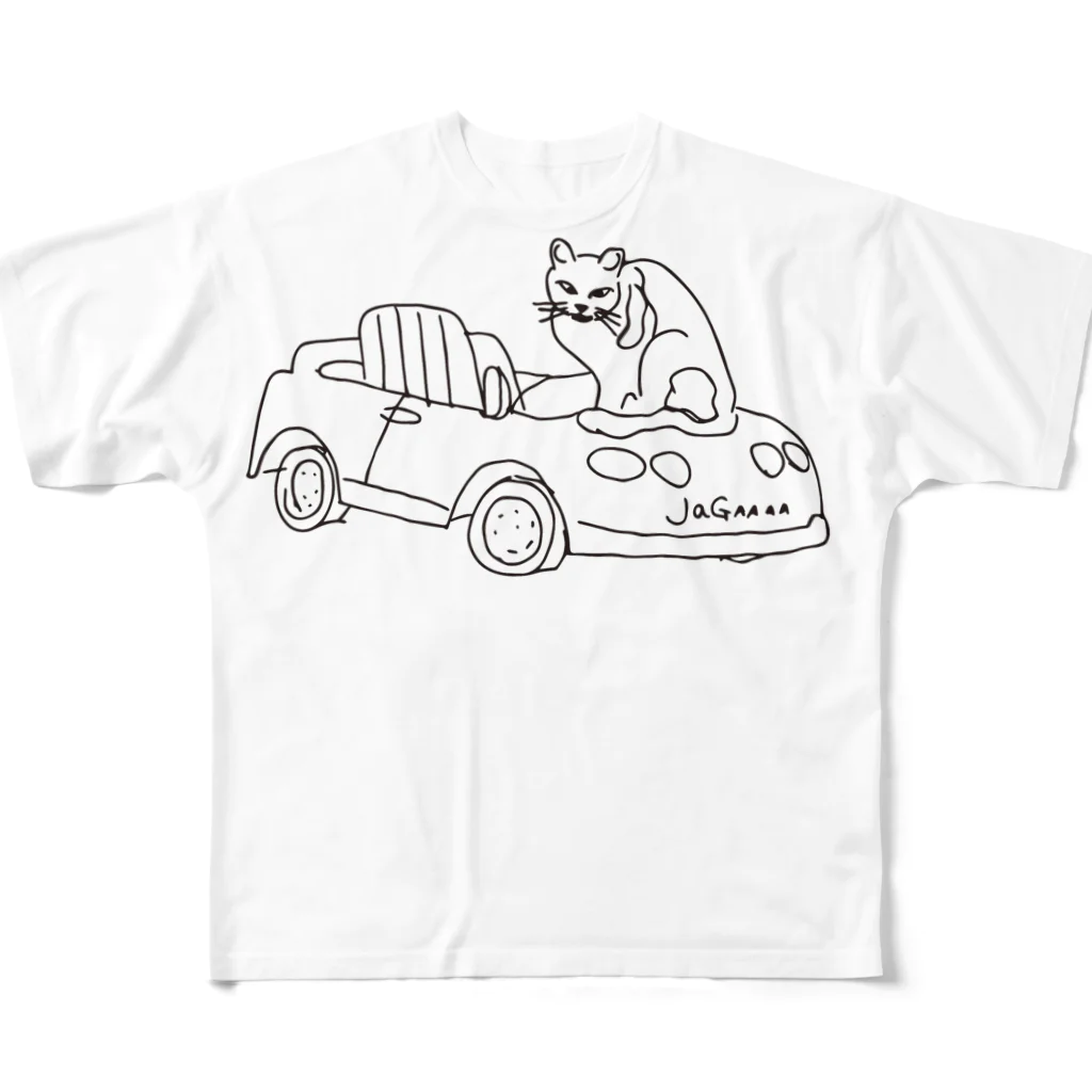 MeowonderoomWearのニャンダールーム猫　絵だけver 풀그래픽 티셔츠