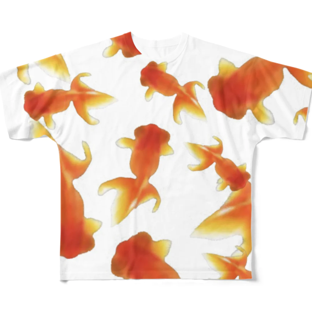 free expressionの金魚すくい All-Over Print T-Shirt