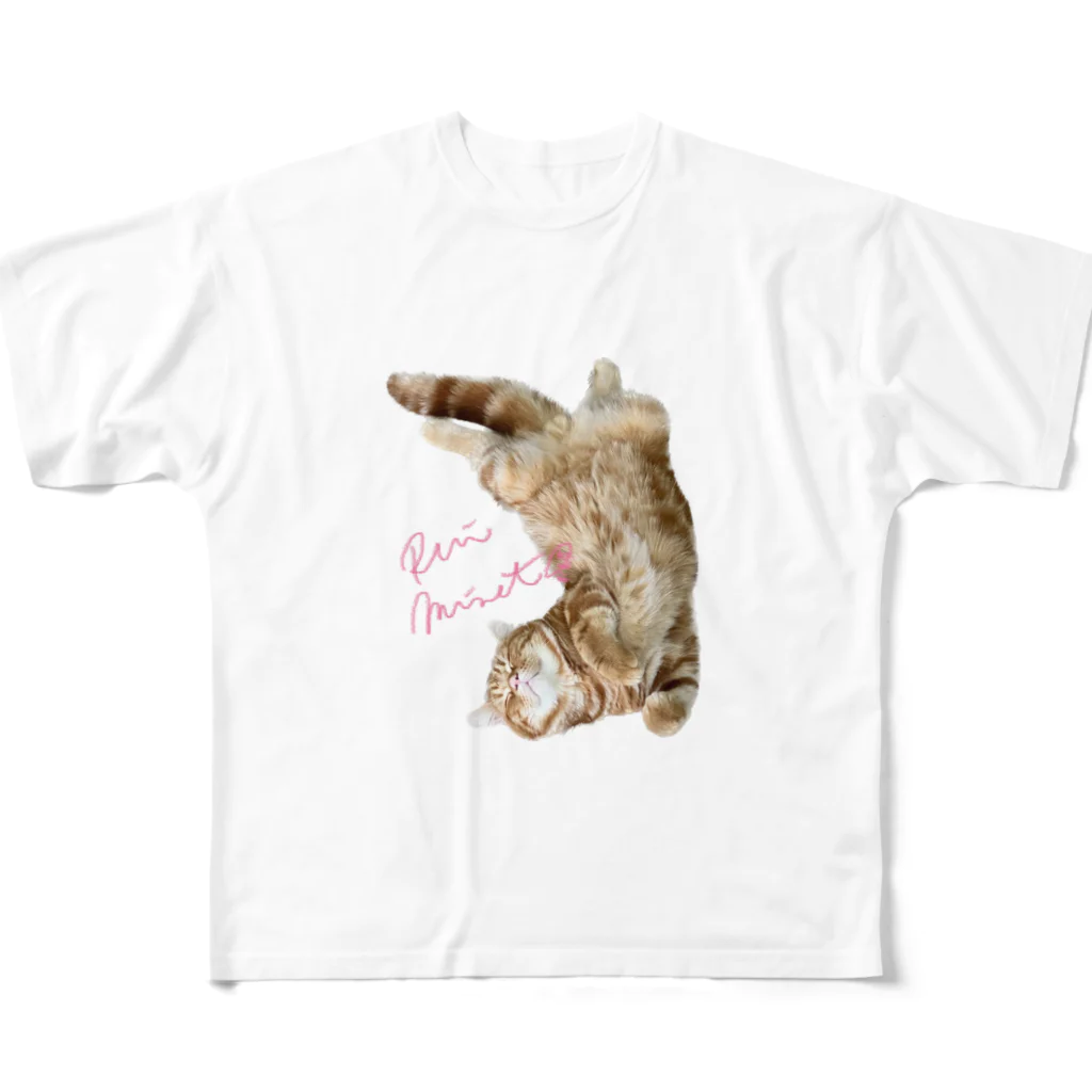 るいるいしょっぷのすいみんねこ フルグラフィックTシャツ