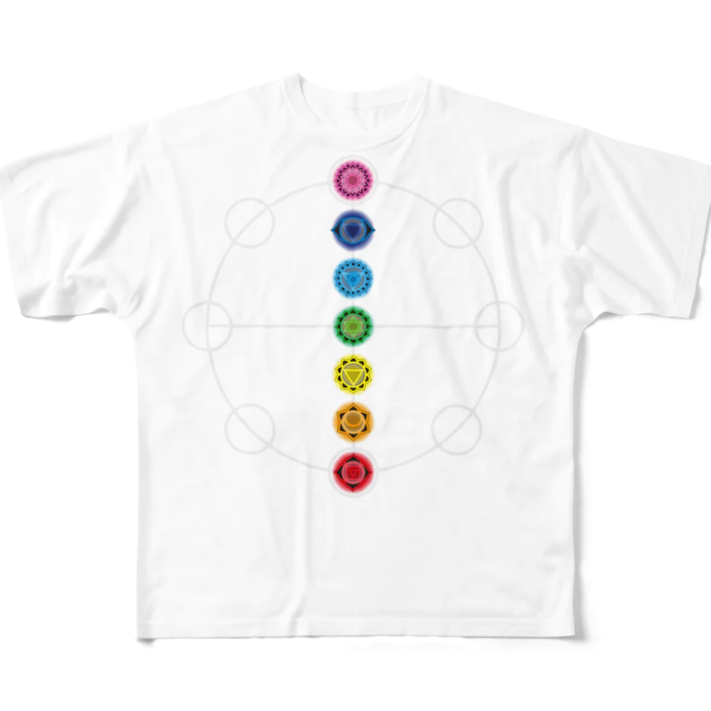 eight8infinitoの輪 フルグラフィックTシャツ