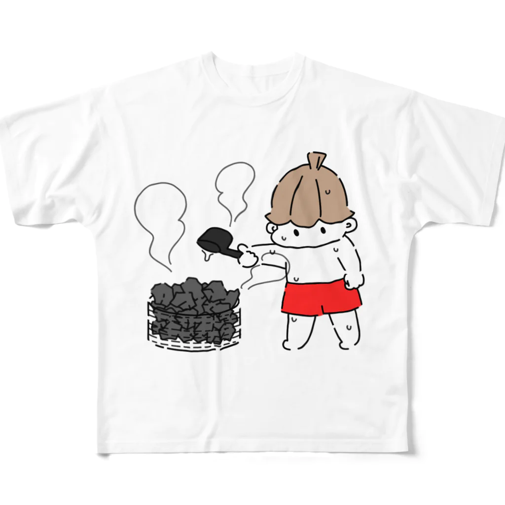 sawreのがまんちゃん　セルフロウリュ All-Over Print T-Shirt