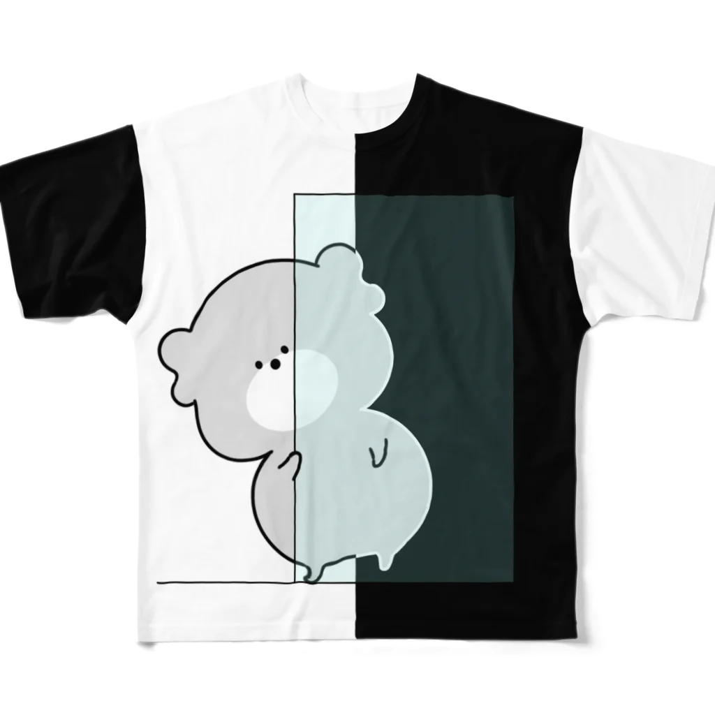 むじゃきなコアラストアのチラ見バレバレ丸見えコアラTシャツ All-Over Print T-Shirt