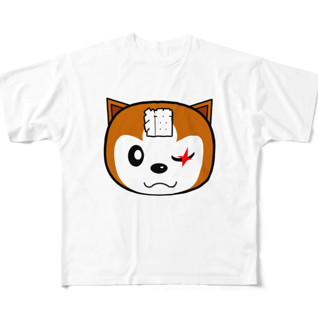 チャタリオの【原価販売】隻眼の野良猫チャタローBタイプ フルグラフィックTシャツ