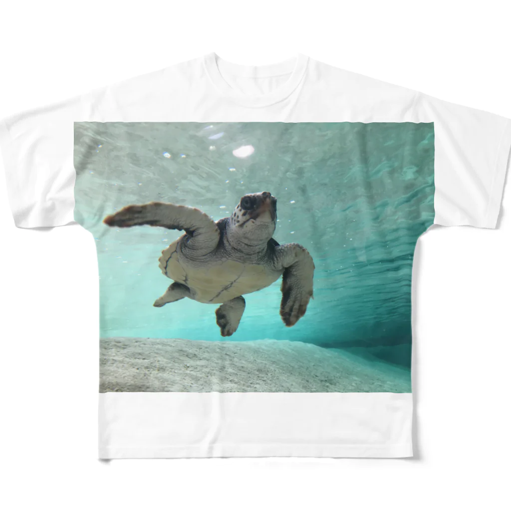 yhkaplanのウミガメ All-Over Print T-Shirt