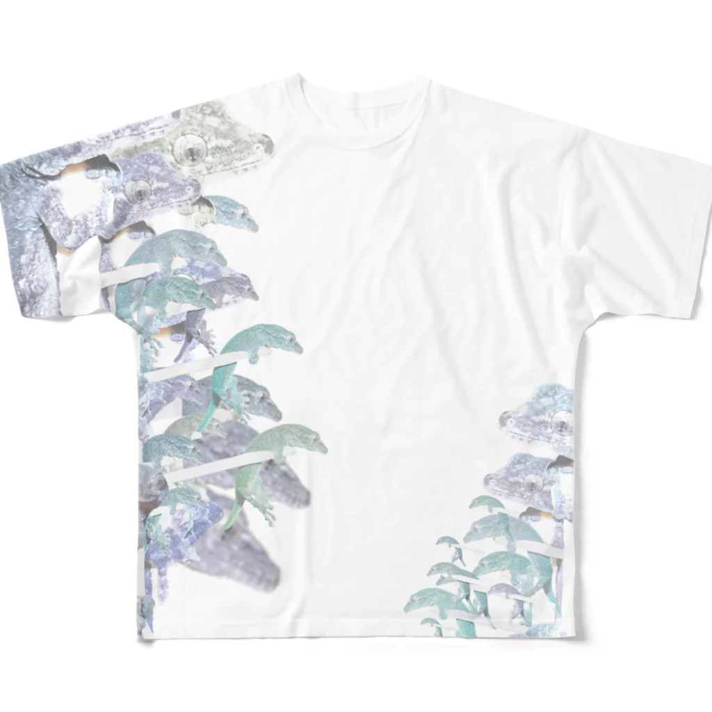 マサアキのヤモリが出た　9b All-Over Print T-Shirt