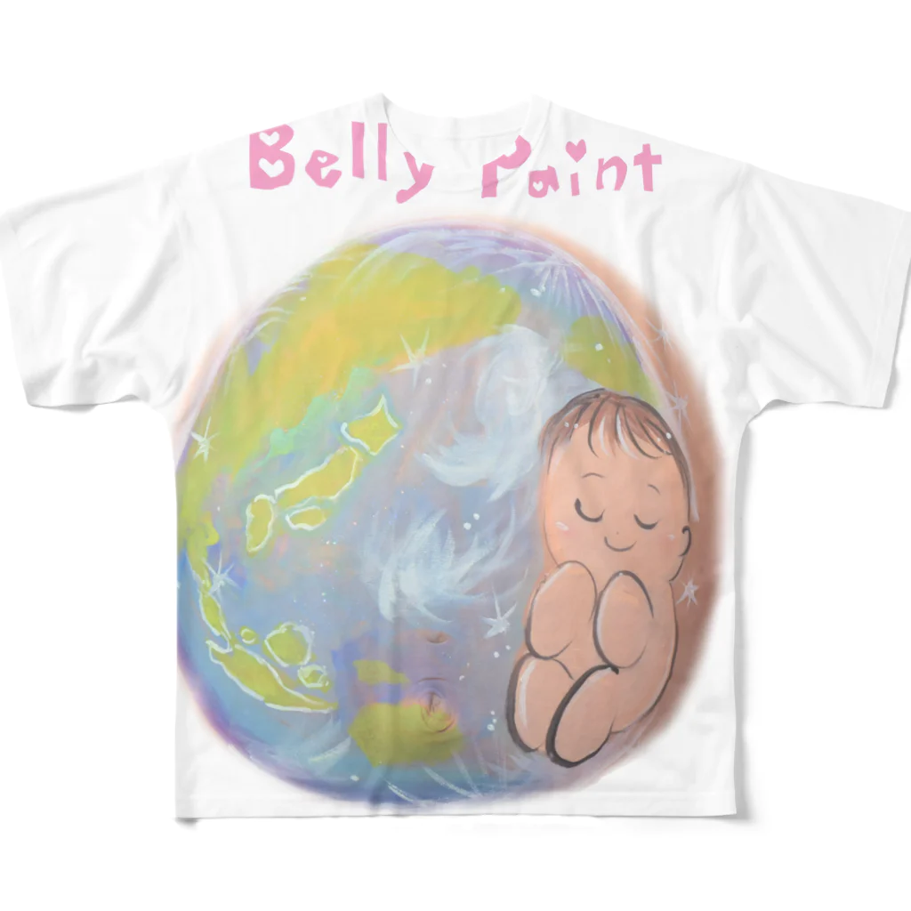 都愛ともかの赤ちゃんと地球 フルグラフィックTシャツ