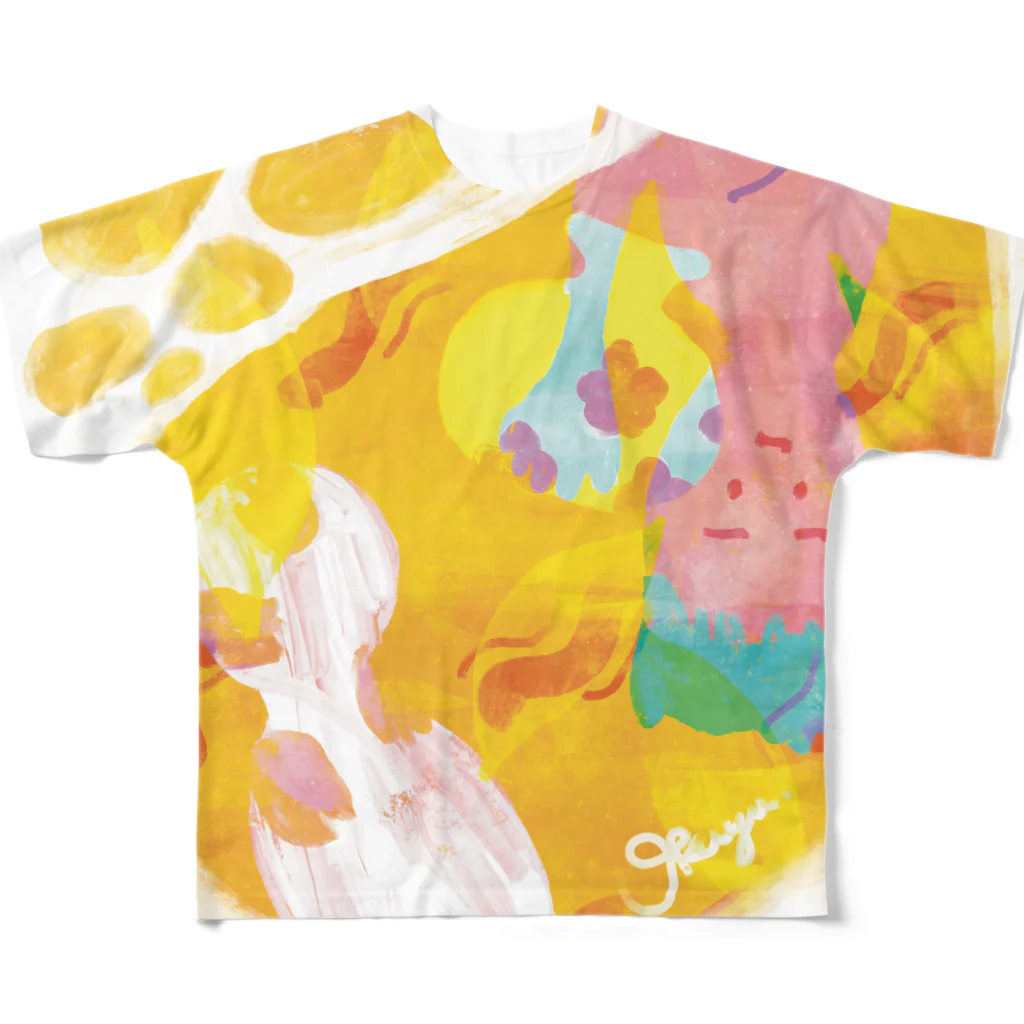 okayun.のGo with the flow All-Over Print T-Shirt