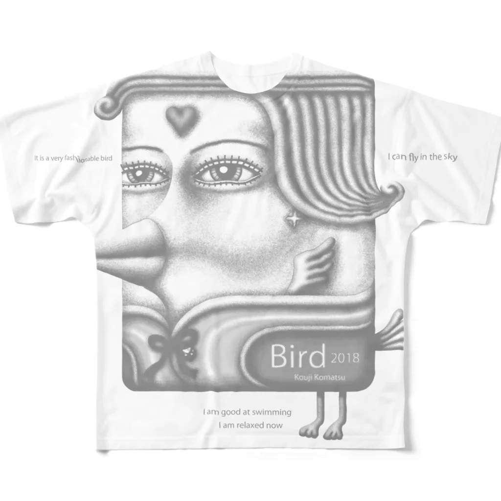 kouji-komatsuのBird-f フルグラフィックTシャツ