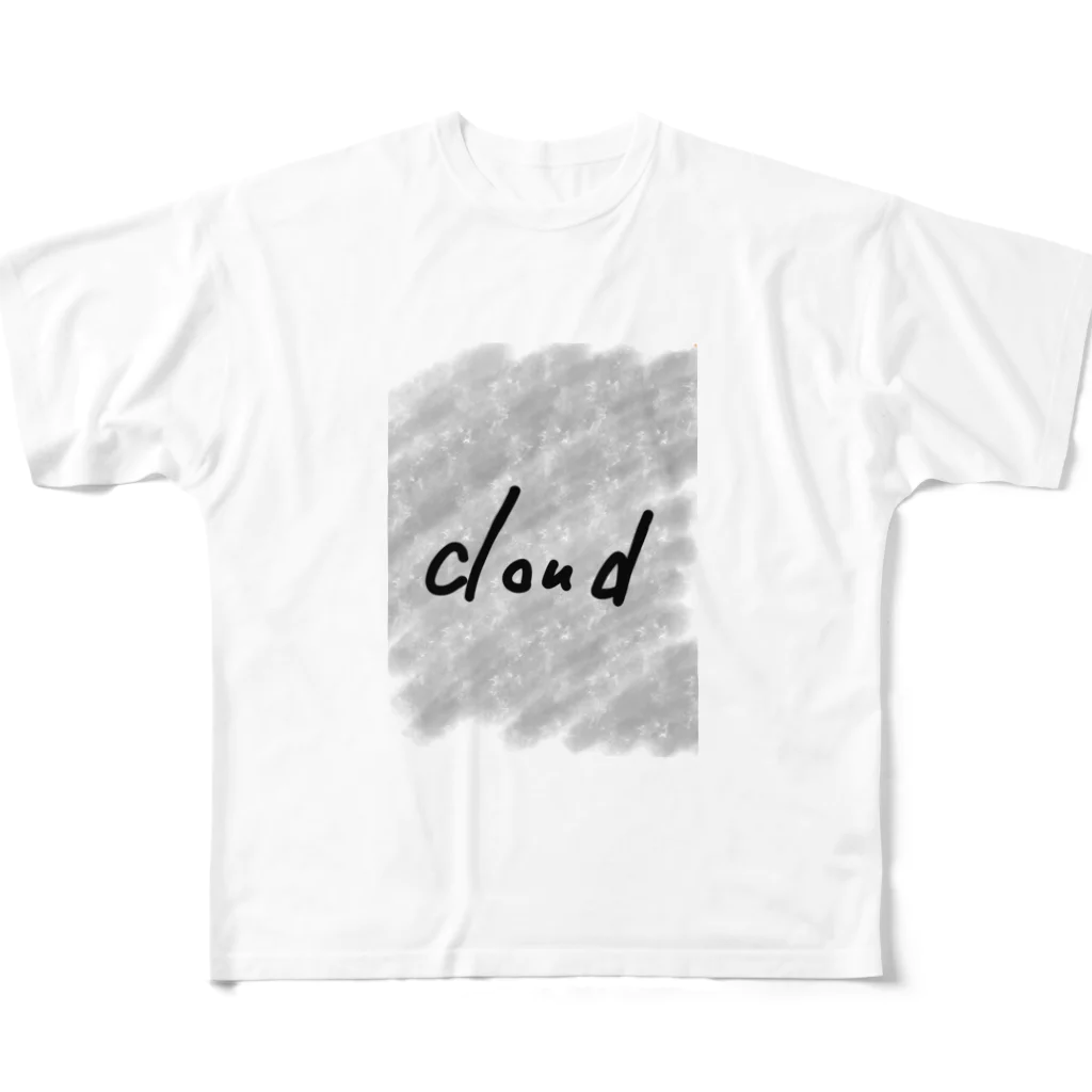 dekoponのcloud フルグラフィックTシャツ