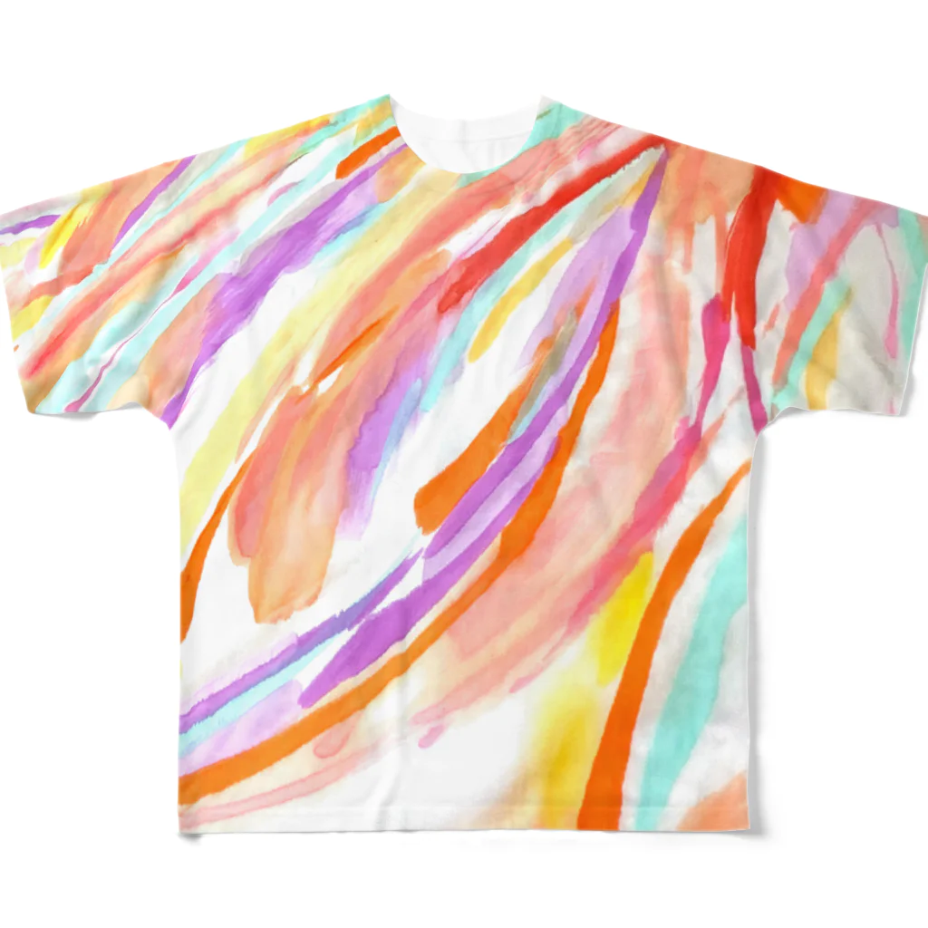 amorphousのW -えがおのしわ- シリーズ02 All-Over Print T-Shirt