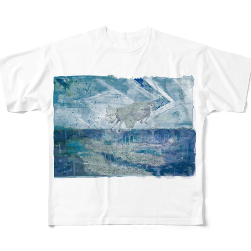 KENICHI NAGAI -SUZURI shop-の天地図 All-Over Print T-Shirt