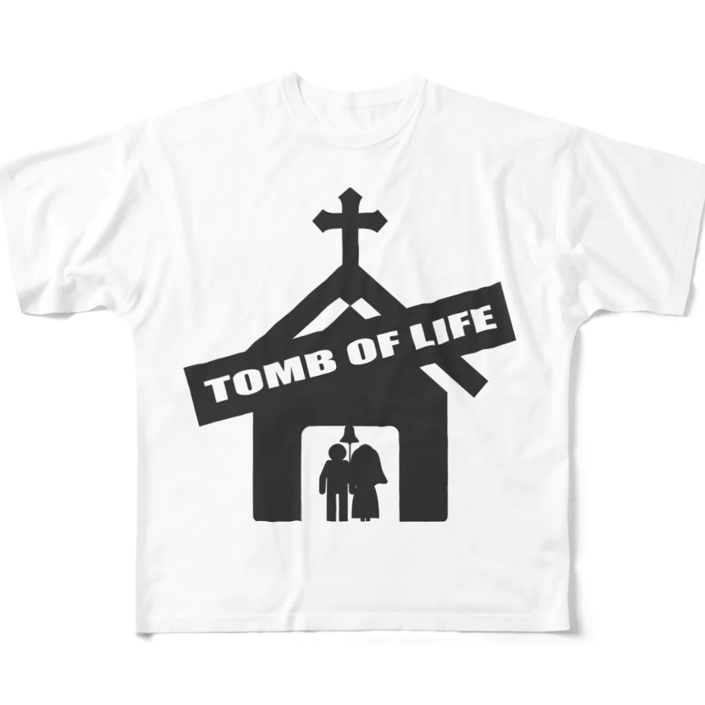 Ａ’ｚｗｏｒｋＳのTOMB OF LIFE フルグラフィックTシャツ