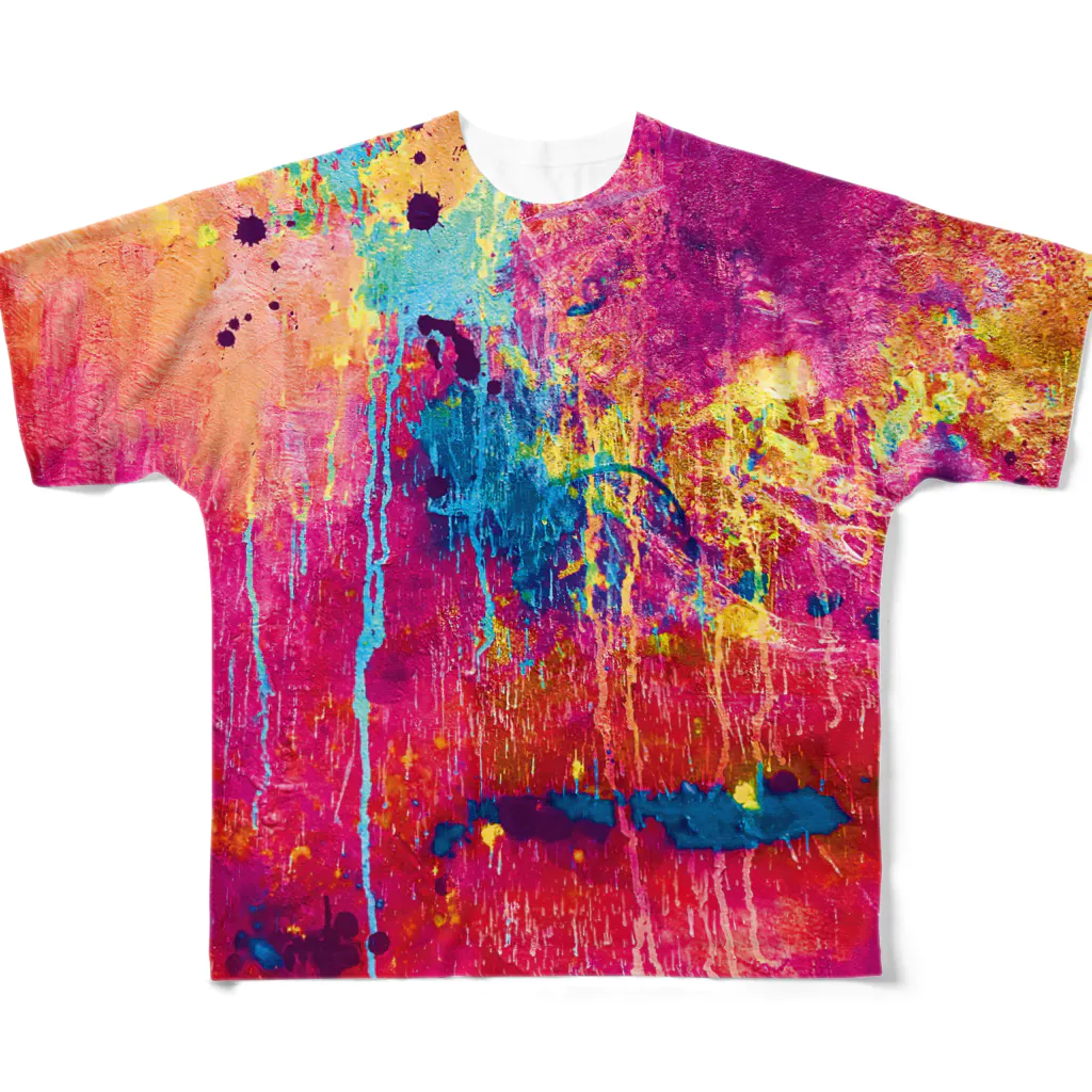 sayuri_yoshiokaの残像pinkkkkkkkkkkkkkkkkkk All-Over Print T-Shirt