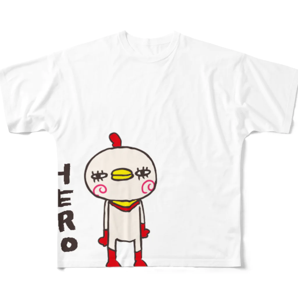 e.spoonのHERO フルグラフィックTシャツ