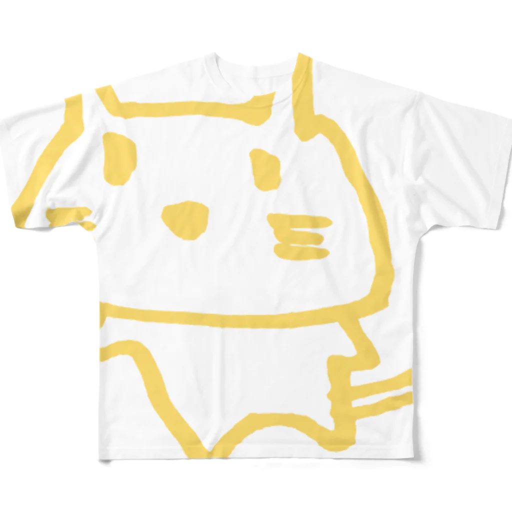 さとちゃんの#ネコT　ゆる猫 All-Over Print T-Shirt
