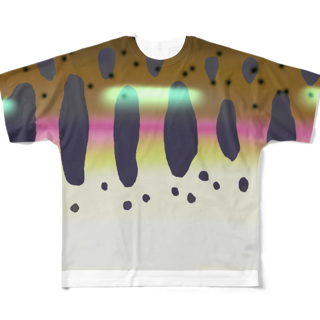 ぶみのヤマムェカラー All-Over Print T-Shirt