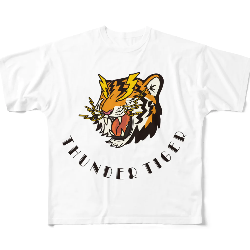 DirtyDirtyClanのサンダータイガー All-Over Print T-Shirt