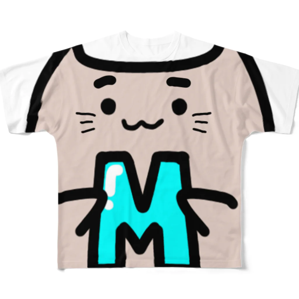 ドビちゃんの猫みm フルグラフィックTシャツ