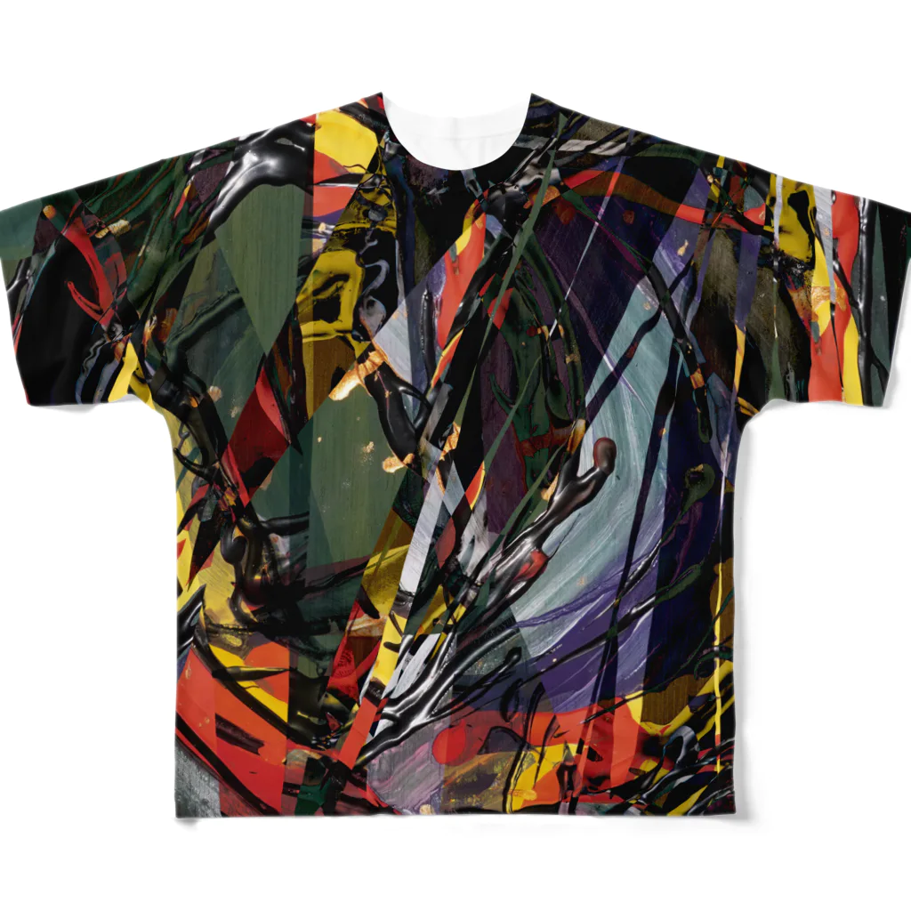 ボンドアートストア on SUZURIの【C-series】JIJIKO model ／ 冨永ボンド All-Over Print T-Shirt