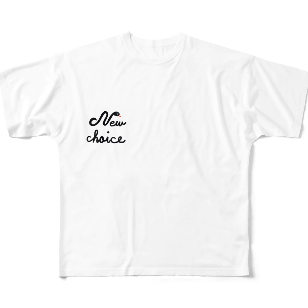 New choiceのN蛇ちゃん🐍 フルグラフィックTシャツ