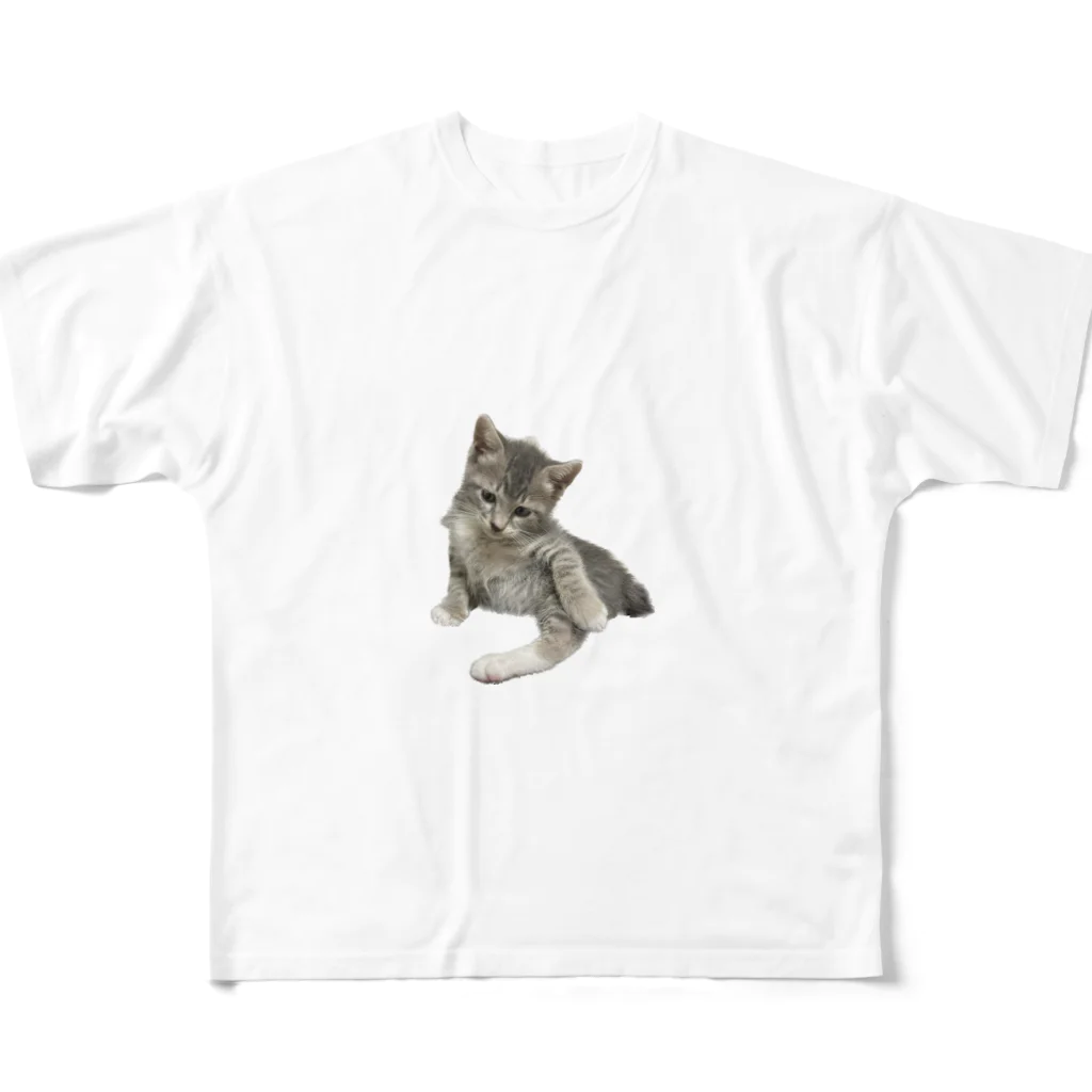 Vegeta_cat22の少し眠たげなベジータくん All-Over Print T-Shirt