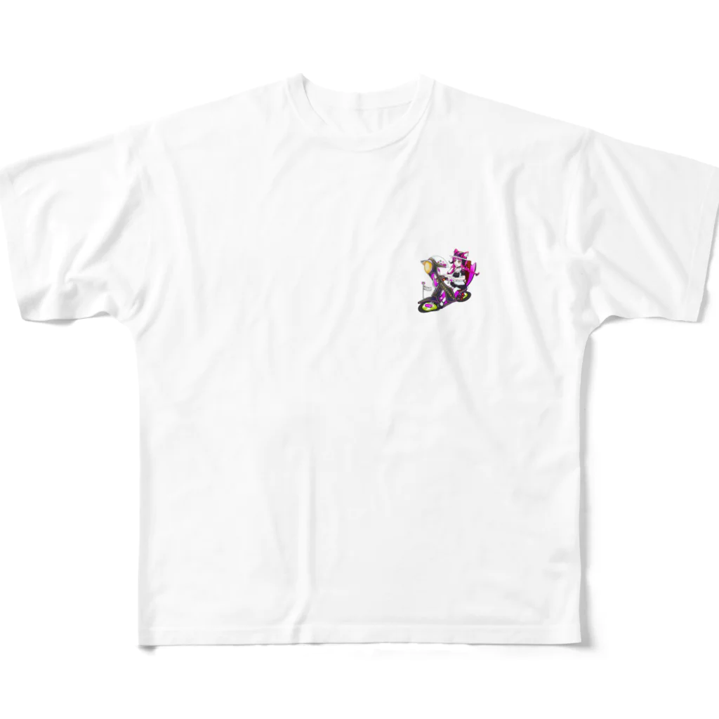 FS108(ファンタジスタ入れ歯)イラスト　絵描きのシグナライズ　JAPANstyle　FS108 All-Over Print T-Shirt