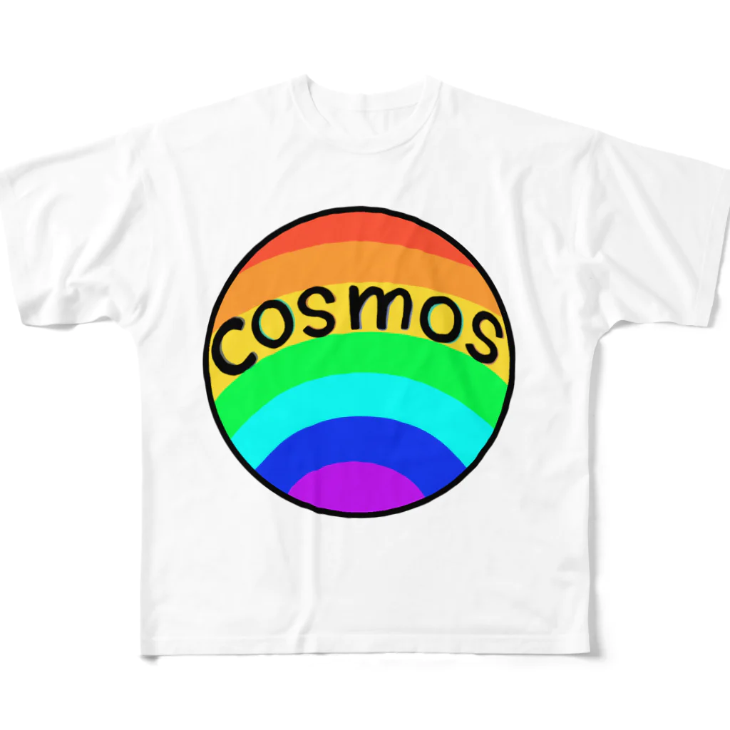 -cosmos-の虹色の星 フルグラフィックTシャツ