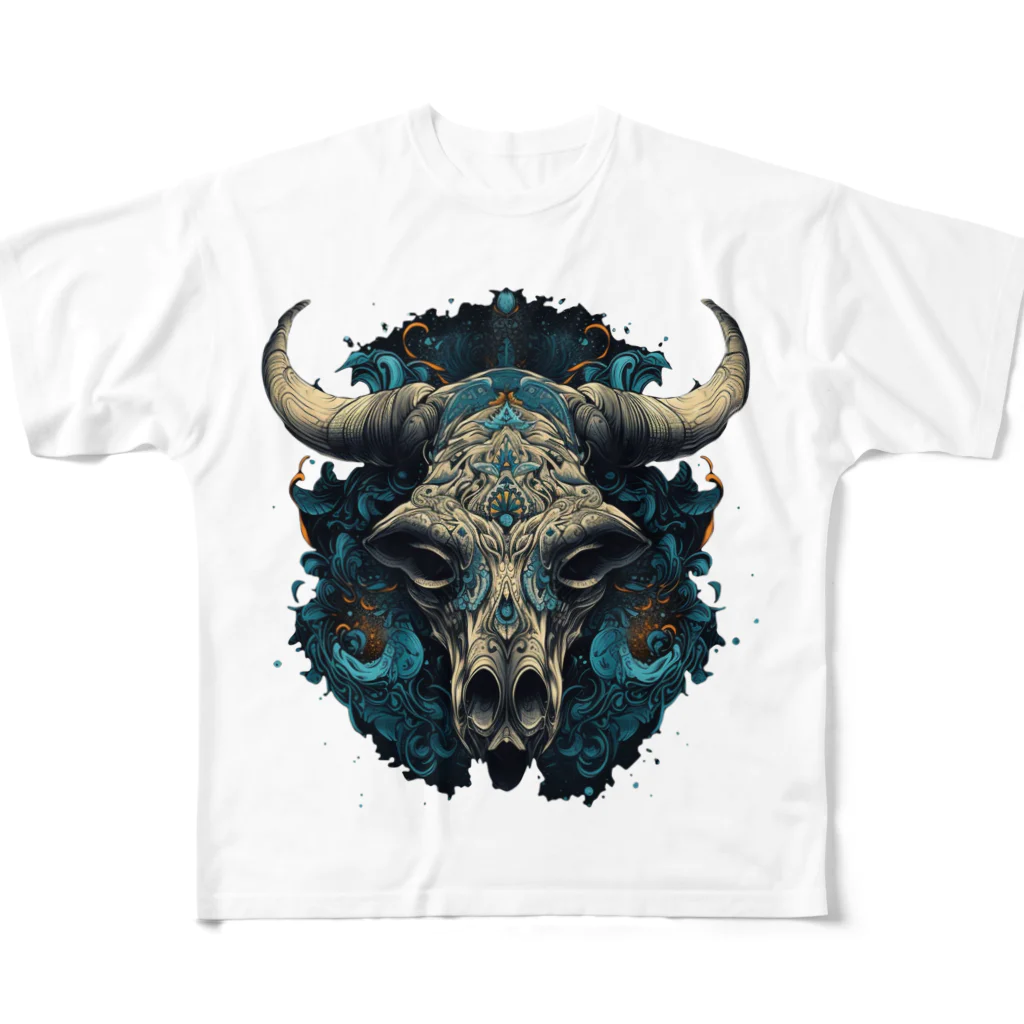 Luminorの牛頭幻想図 All-Over Print T-Shirt