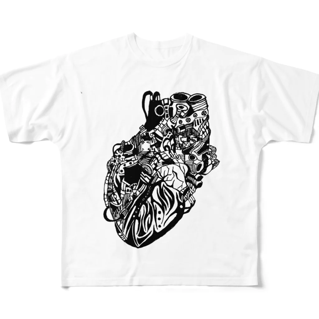 魅夜の心臓 フルグラフィックTシャツ