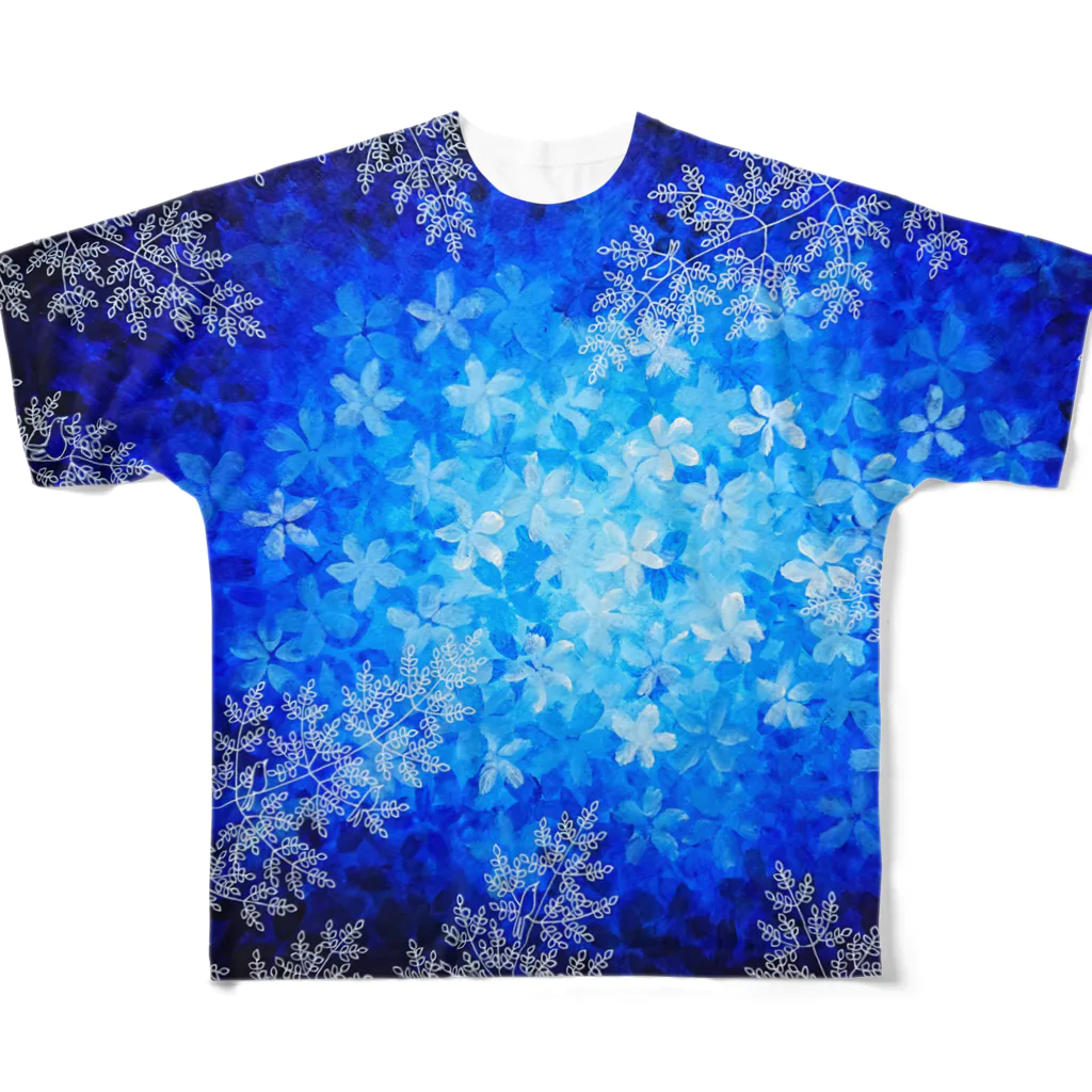 Caoli design shopの花実の森 フルグラフィックTシャツ