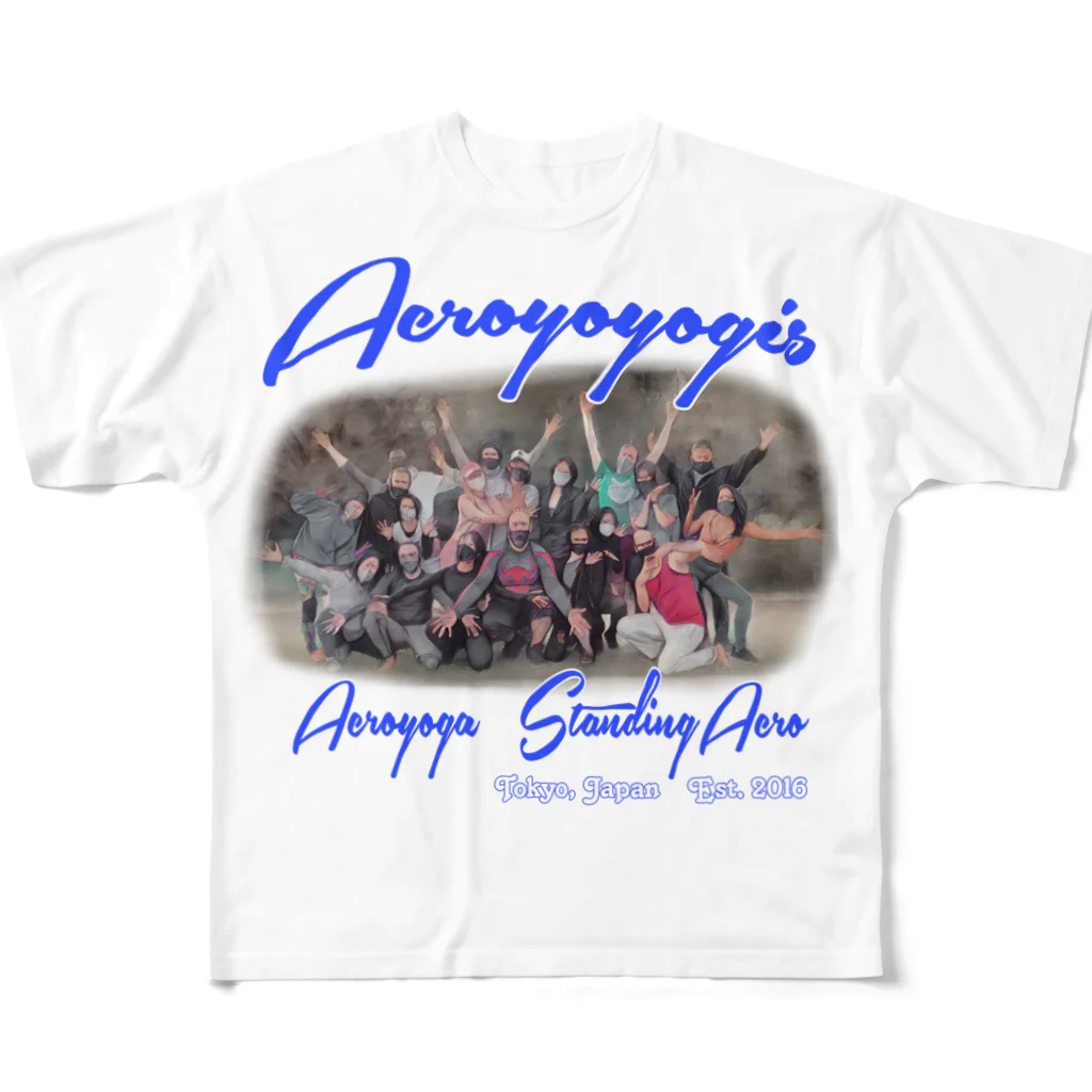 JuggernautCheerのAcroyoyogis Group Shot フルグラフィックTシャツ