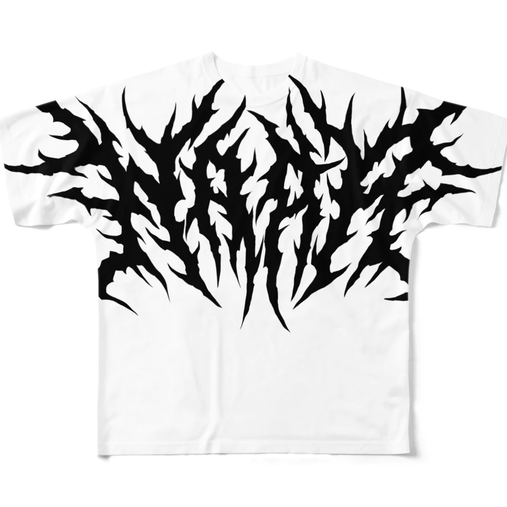 Toshihiro Egawa Artのデスメタル奈良/ DEATH METAL NARA フルグラフィックTシャツ