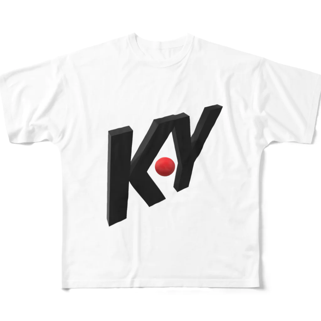 自然風景のK・Yシャツ フルグラフィックTシャツ