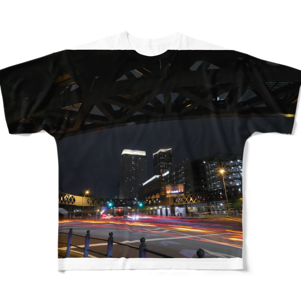 nokkccaの光跡 - Junction Light trail - All-Over Print T-Shirt