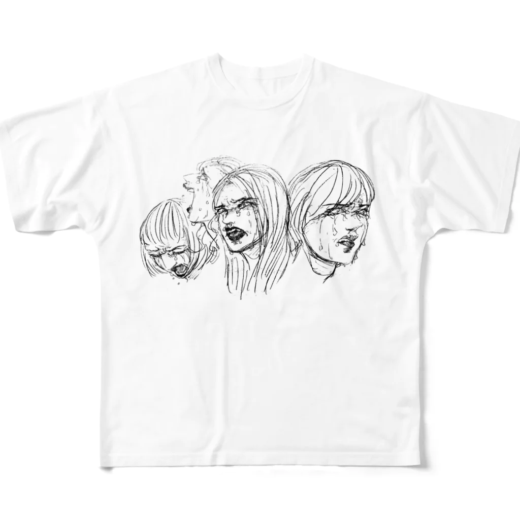 うまちゃんの阿鼻叫喚 All-Over Print T-Shirt