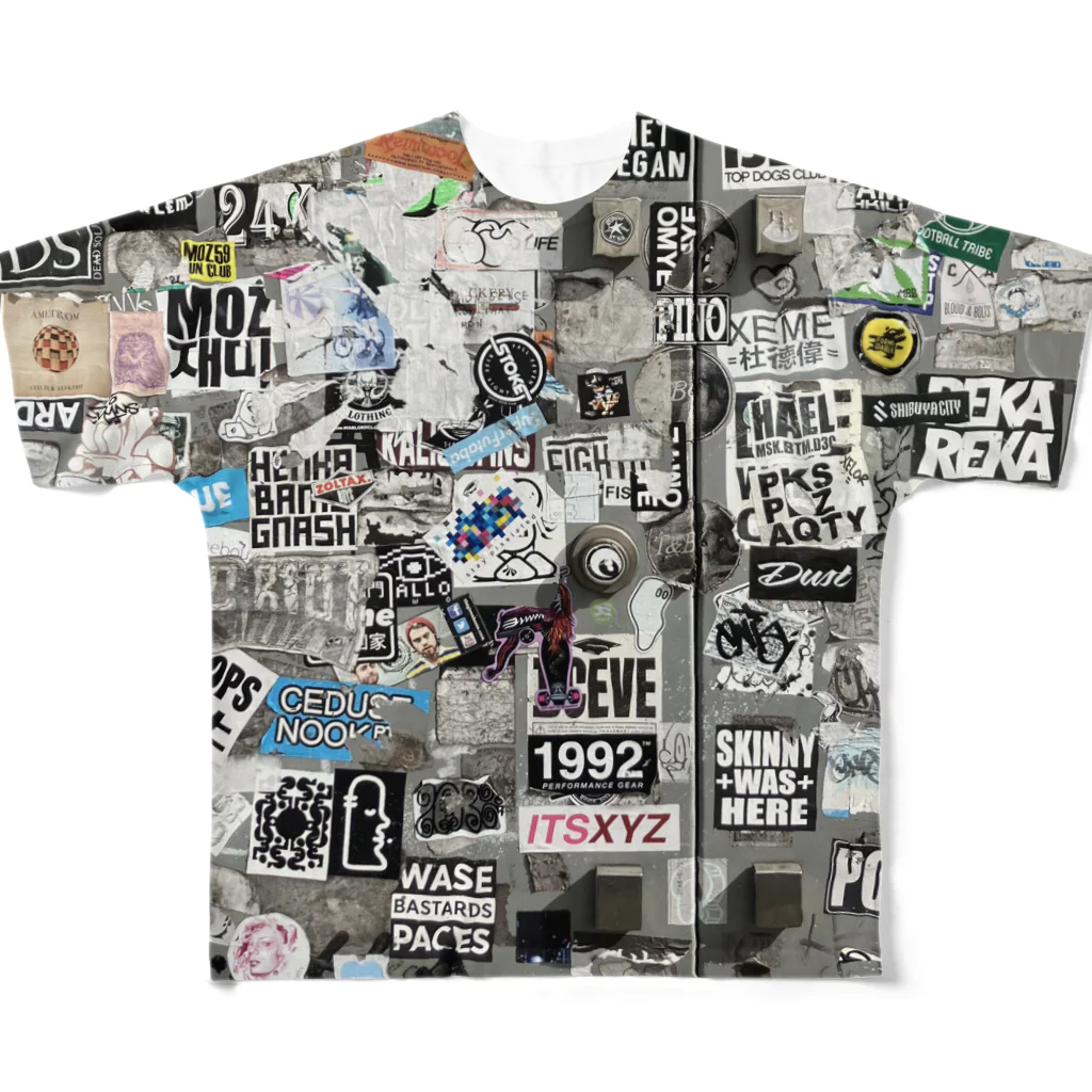 TOKYO STREET STICKERSのグラフィティ#4 All-Over Print T-Shirt