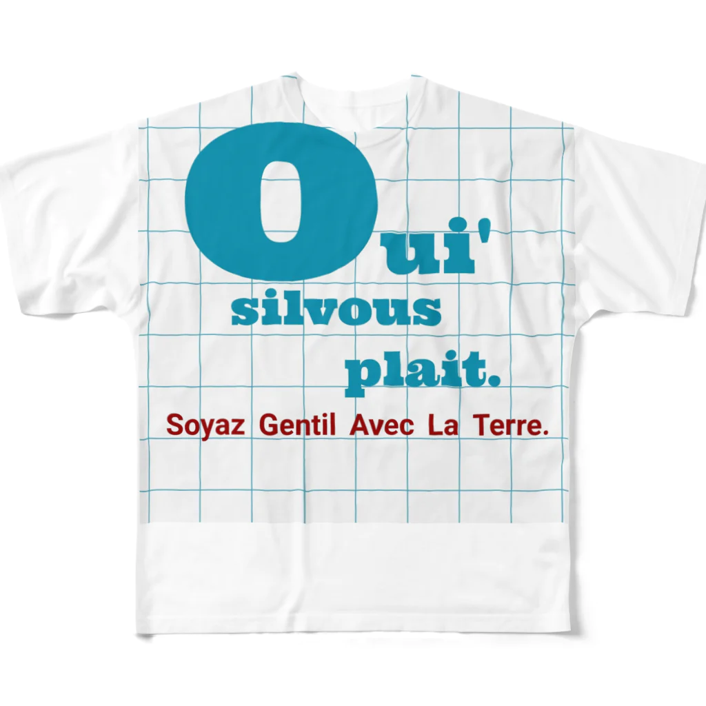 Bleu_ouiのBleu_Oui🇯🇵T'shirt*Graphic*A1 フルグラフィックTシャツ